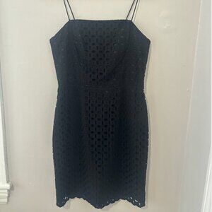 BANANA REPUBLIC BLACK EYELET DRESS- SIZE 4